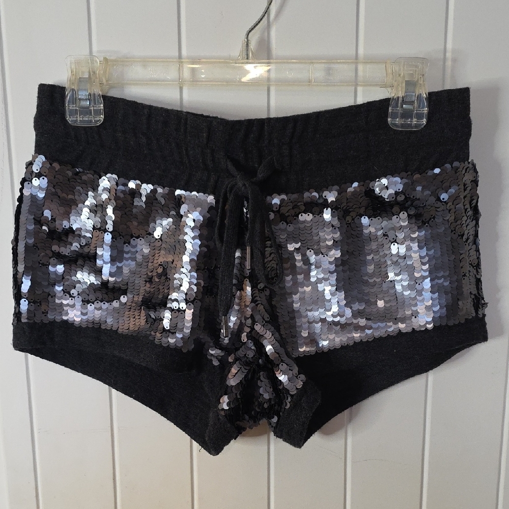 Guess Black Sequin Athletic Shorts